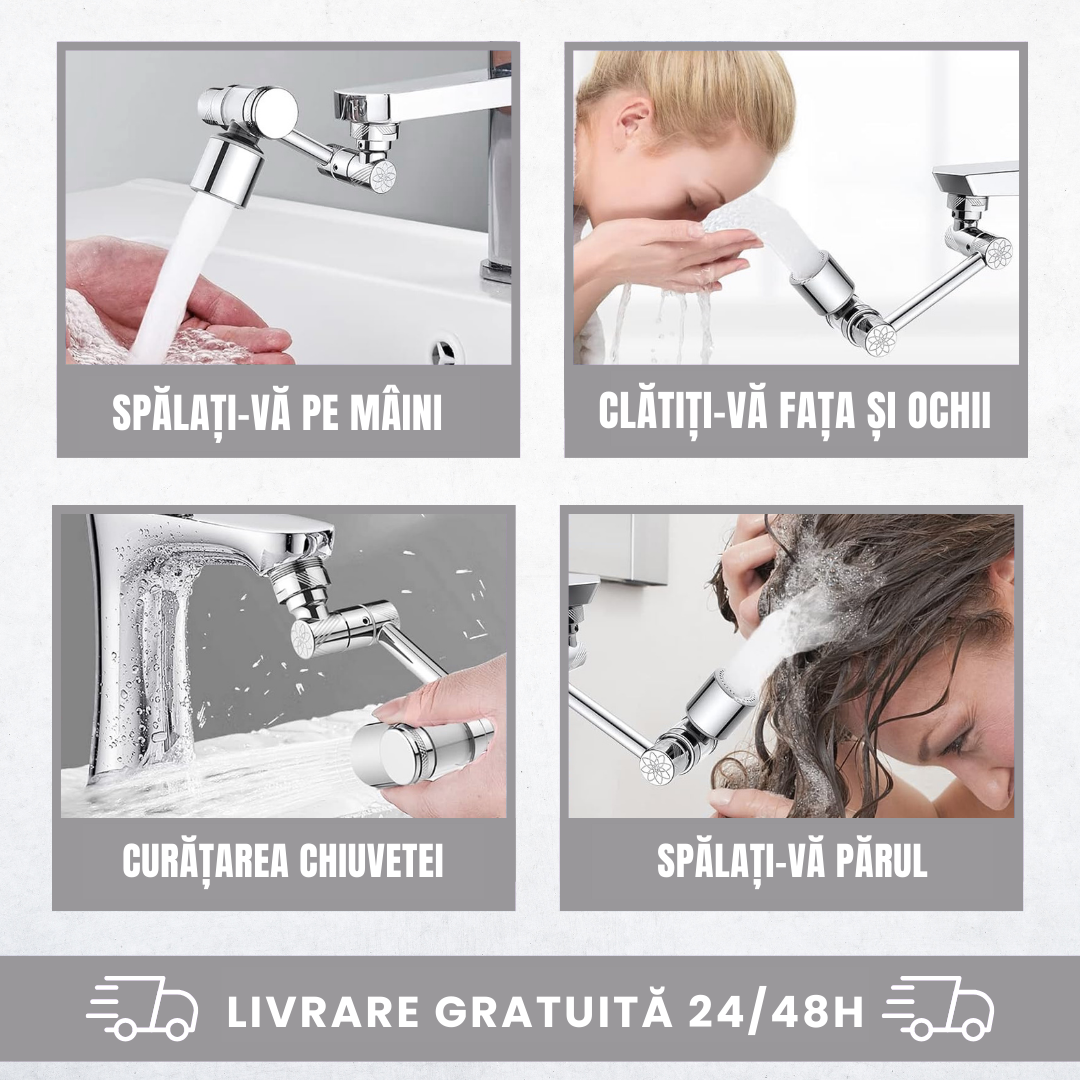 Robinet rotativ din plastic 1080 2x1