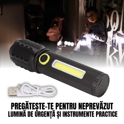 Kit Complet Lanternă Tactică cu Laser – TitanLux™