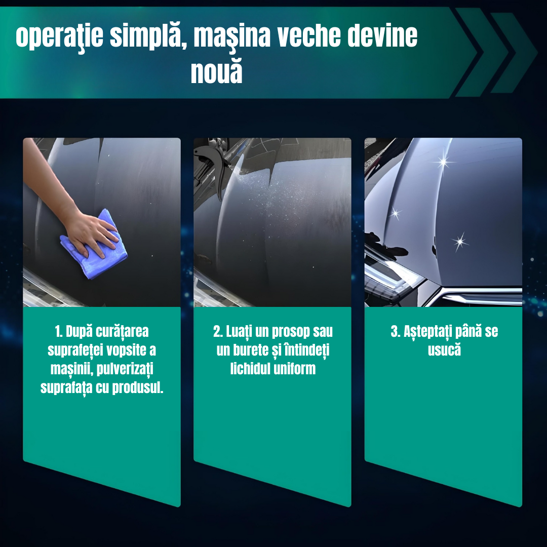 Ceară spray protectoare și reparatoare de zgârieturi