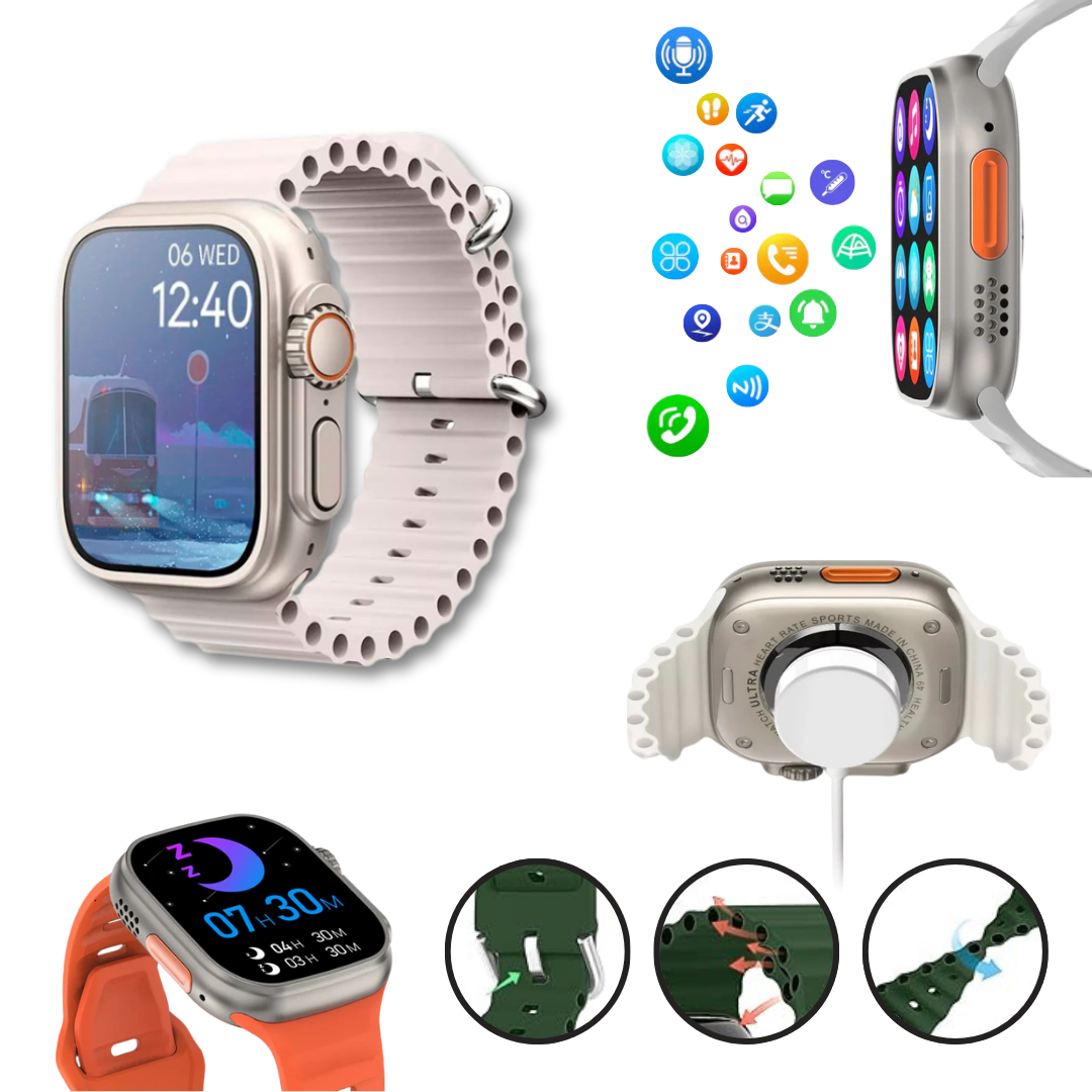 Smartwatch Ultra Pro cu +2 curele GRATUITE